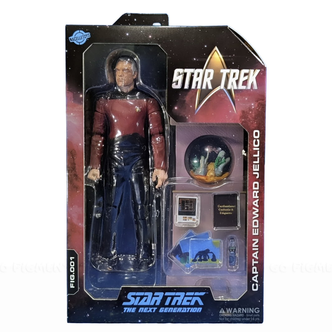Captain Jellico 7" Star Trek: TNG Nacelle Premium Action Figure Collectible by Nacelle with detailed accessories.