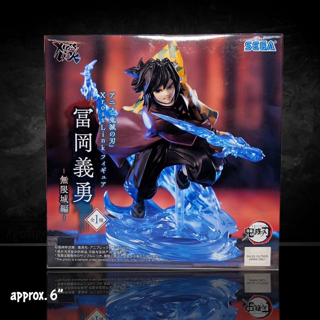 Sega XrossLink Anime Demon Slayer: Kimetsu no Yaiba Giyu Tomioka Statue - Authentic new in box with dynamic blue water effect