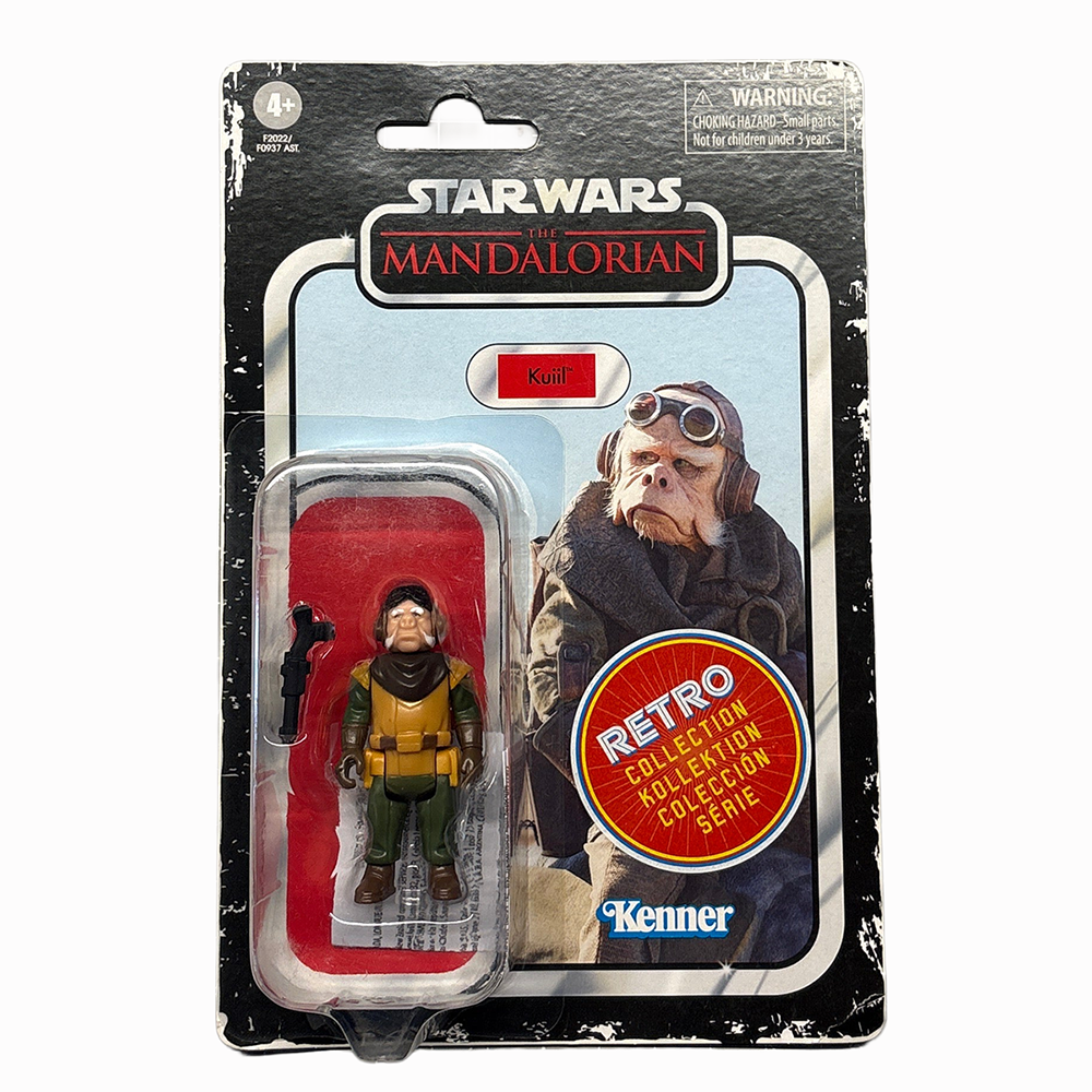 Kuiil Star Wars Retro Collection Action Figure 1:18 Scale MANDO by Kenner in retro packaging