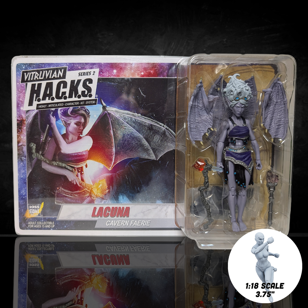 Lacuna Cave Faerie Vitruvian H.A.C.K.S. 4" Action Figure - Mystical Lightcaster by Boss Fight Studio Llc new in box