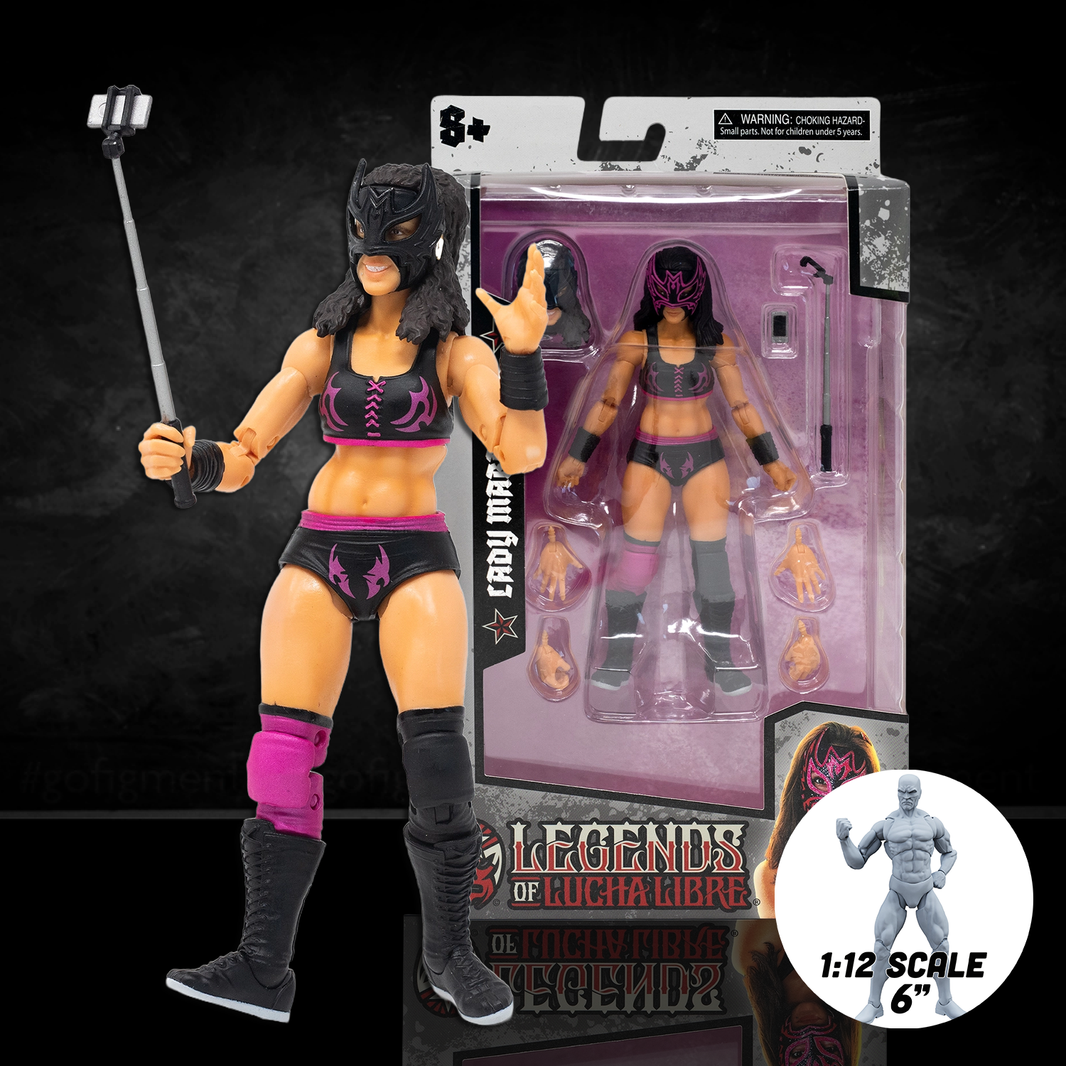 Lady Maravilla Legends of Lucha Libre Premium 6" Action Figure (1:12 Scale) – Wave 2 Collector Edition by Boss Fight Studio Llc