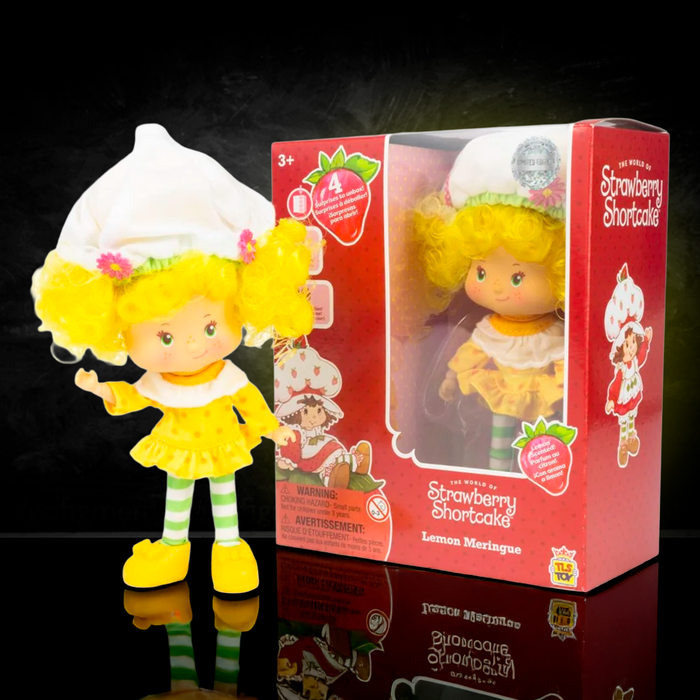 5 1/2-inch Loyal Subjects Strawberry Shortcake Lemon Meringue fashion doll with yellow dress and original box
