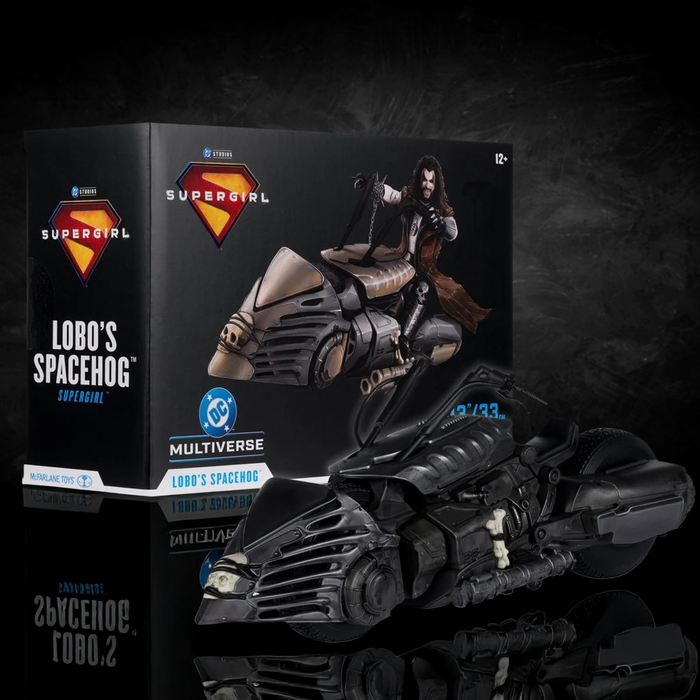 Lobo's Spacehog Vehicle DC Multiverse Supergirl Movie Deluxe Vehicle new in box collectible by McFarlane Toys