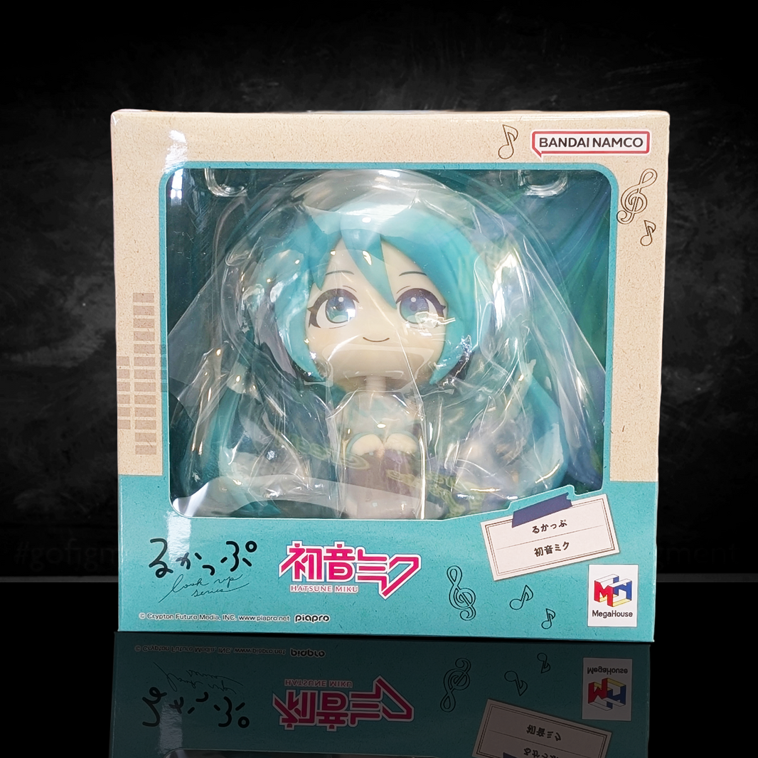 Hatsune Miku Look Up Series Statue MegaHouse Vocaloid Figure new in box with blue hair in original packaging