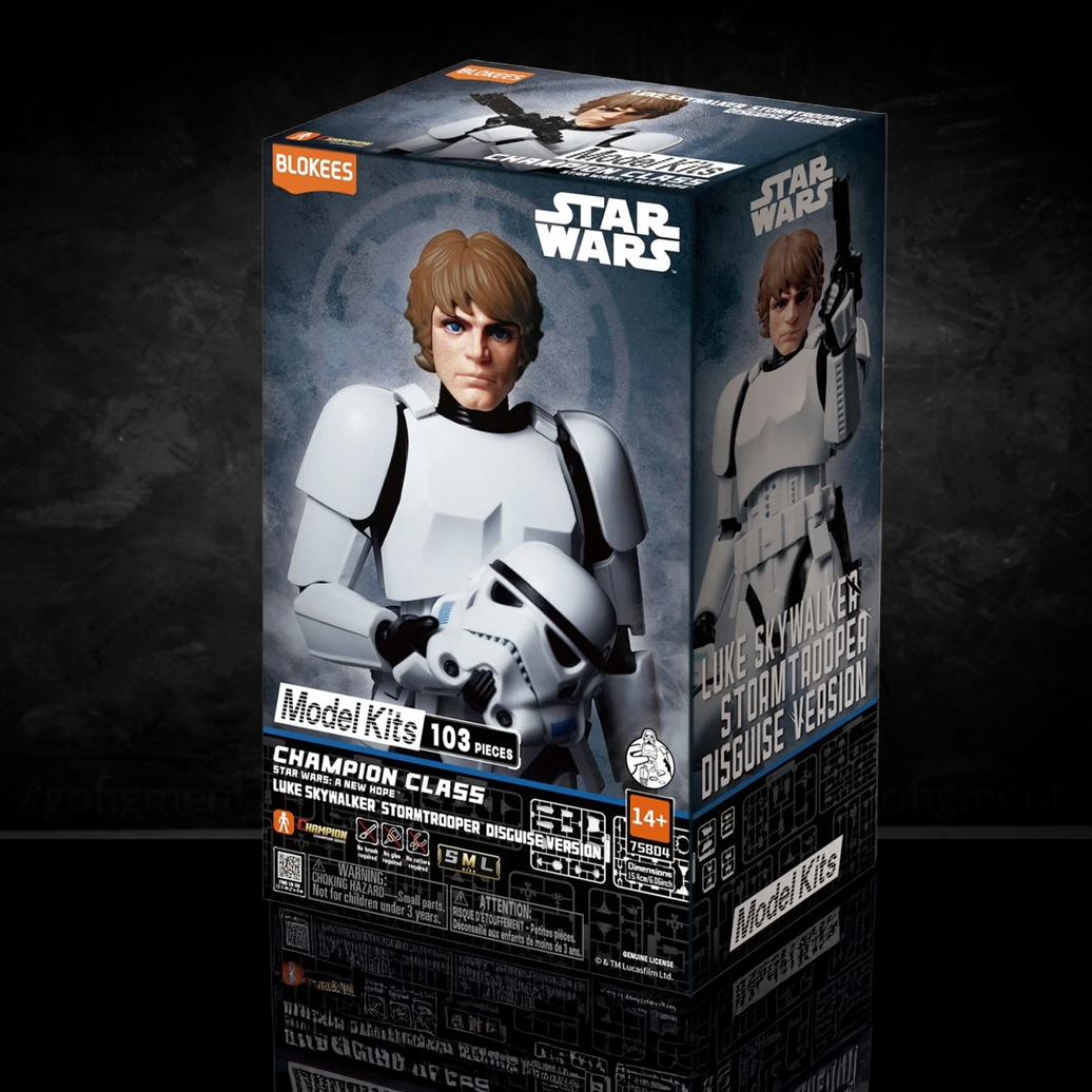 Star Wars: A New Hope Luke Skywalker Stormtrooper Disguise Version Blokees Model Kit new in box by Hasbro collectible