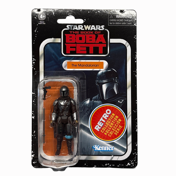 The Mandalorian Star Wars Retro Collection Action Figure 1:18 Scale BOBF by Kenner in vintage carded packaging