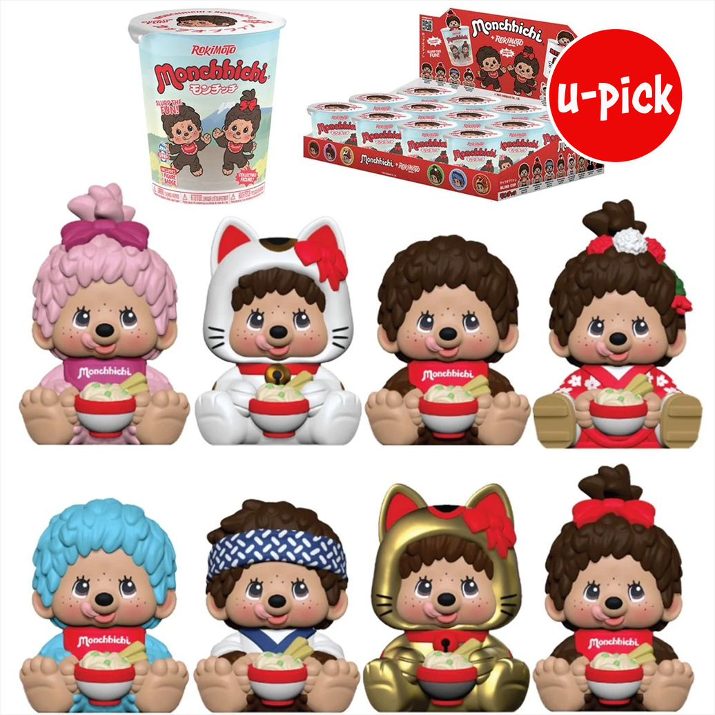 Monchhichi Rokimoto Series 1 Cup of Fun Vinyl Figure – Confirmed Choice collectible set by Go Figment new in box