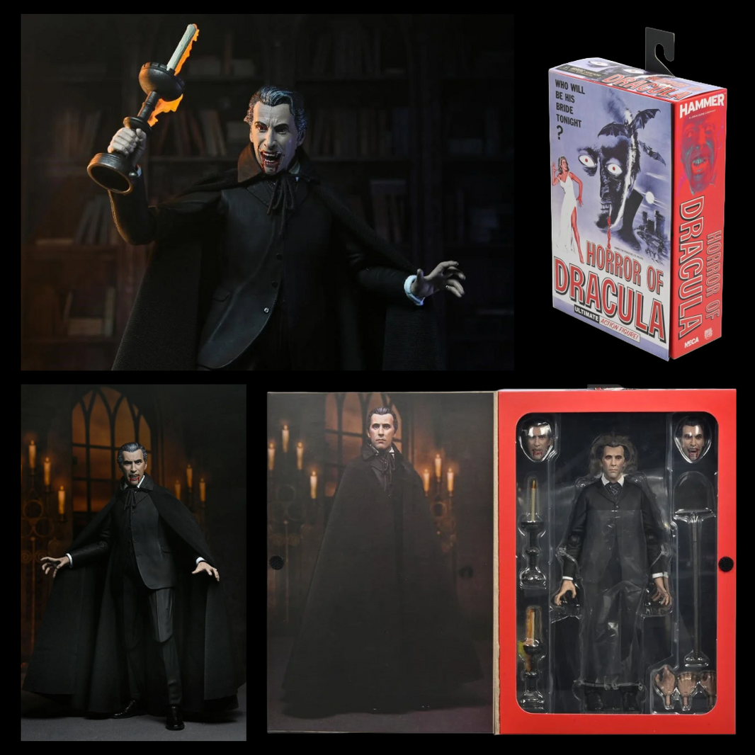 Count Dracula - Hammer Films: Horror of Dracula (1958) Ultimate NECA 7-Inch Figure by Neca new in box with accessories and cape