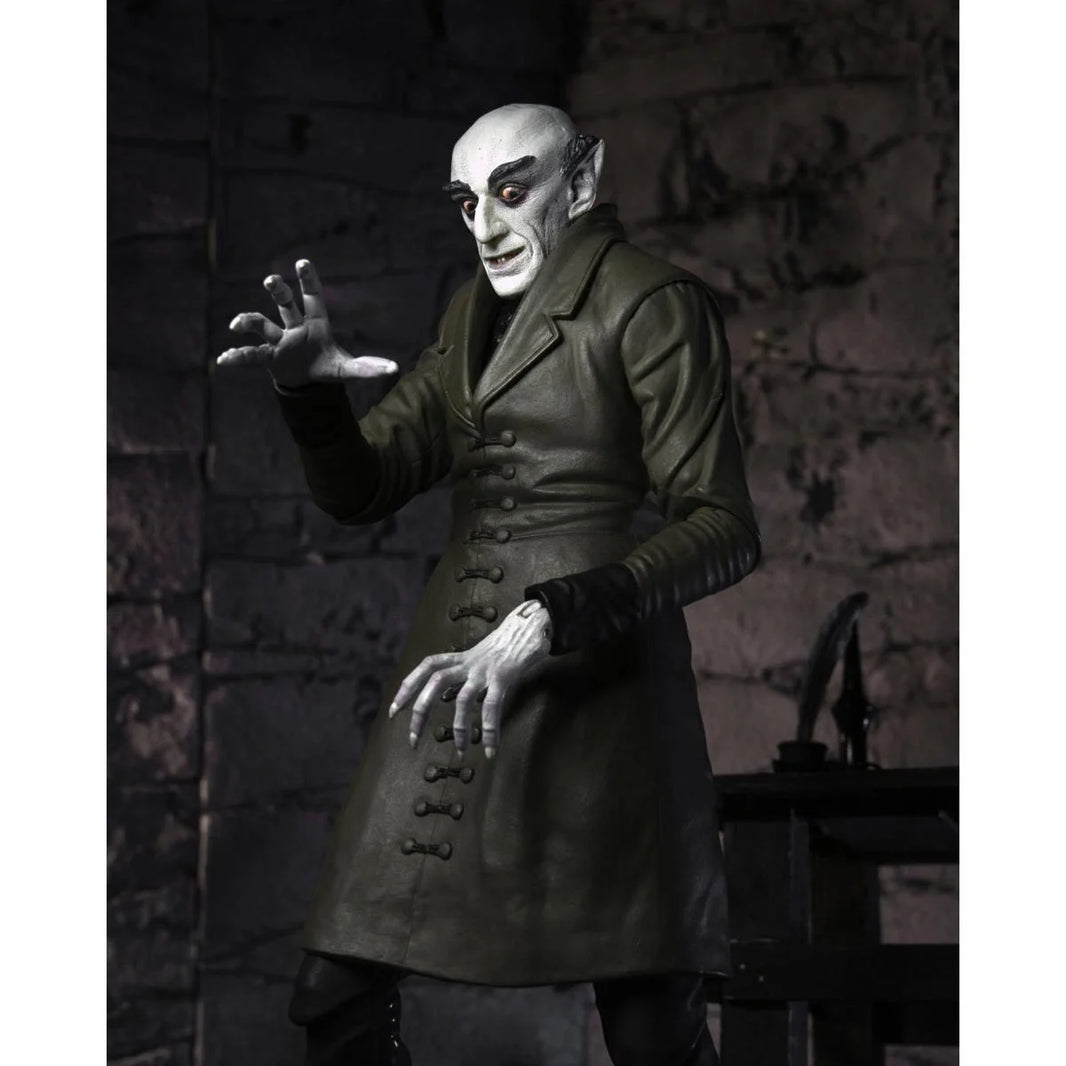 Nosferatu Ultimate Count Orlok Action Figure NECA 7” in dark coat with detailed sculpt and poseable hands collectible toy