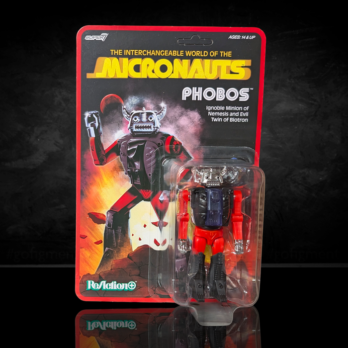 Phobos Micronauts Super7 ReAction+ Action Figure 12 Points of Articulation new in box collectible figure by Super7