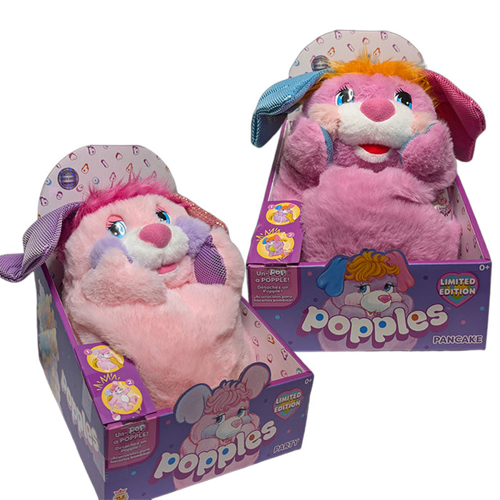 Popples Party and Panckae Limited Edition Plush - 11-Inch Collectible Sold as Set, two boxed plush toys by Go Figment