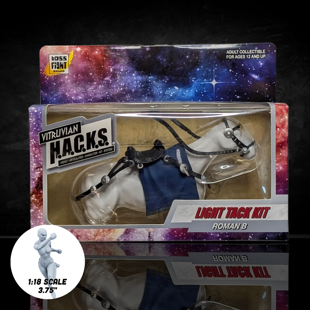 Mighty Steeds - Roman Tack Kit – BLUE Action Figure Accessories by Boss Fight Studio Llc new in box 1:18 scale collectible