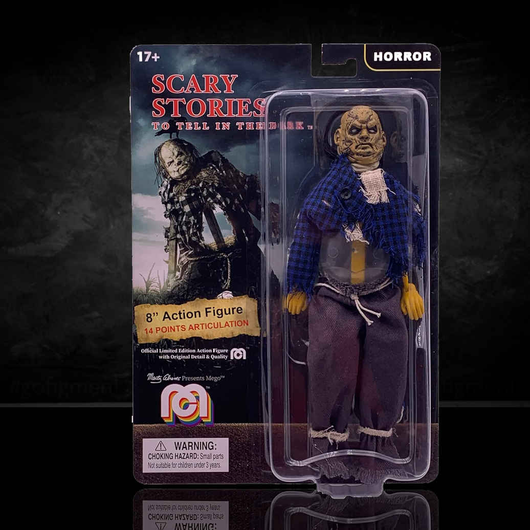 Mego Horror Scary Stories Harold Scarecrow 8" Action Figure Wave 8 - New in Box with detailed articulation and horror theme