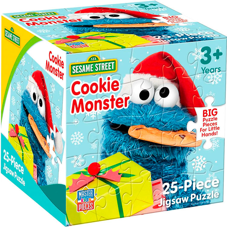 Master Pieces Sesame Street Cookie Monster 25-piece holiday jigsaw puzzle for children aged 3 and up