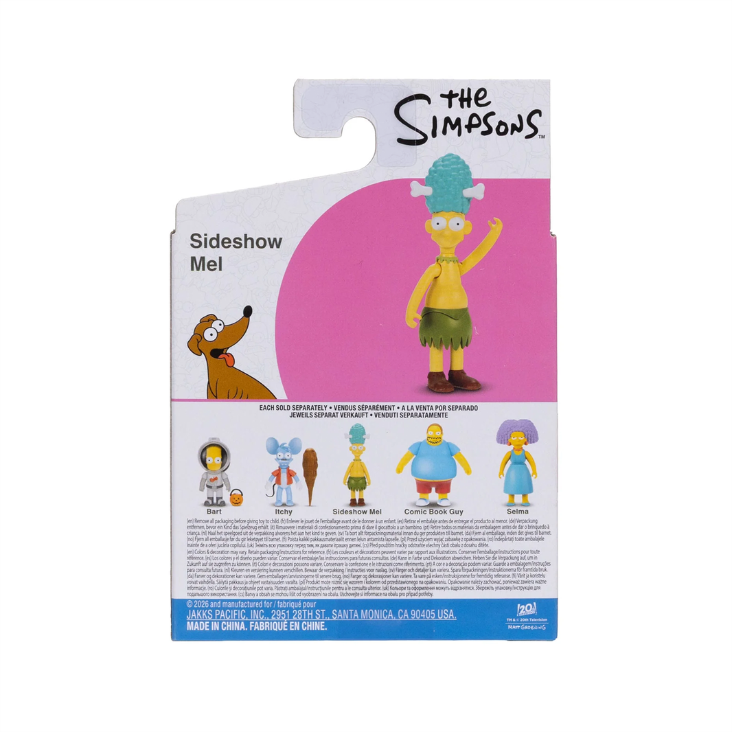 Sideshow Mel The Simpsons 2.5" Action Figure Jakks Pacific Wave 7 new in box collectible toy from The Simpsons series