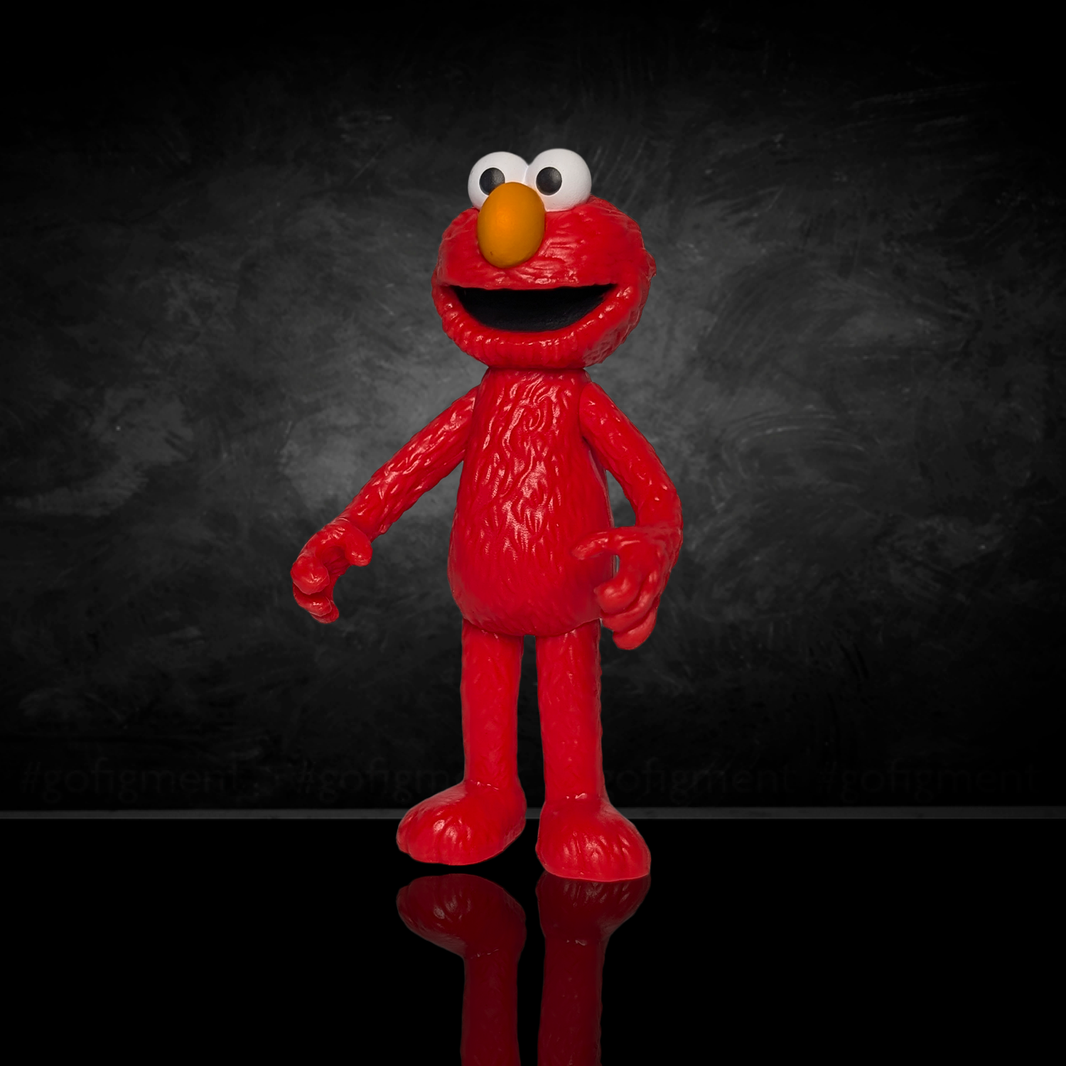 So Many Elmos! Sesame Street Blind Box Wave 4 figure by Go Figment in bright red with orange nose and big white eyes