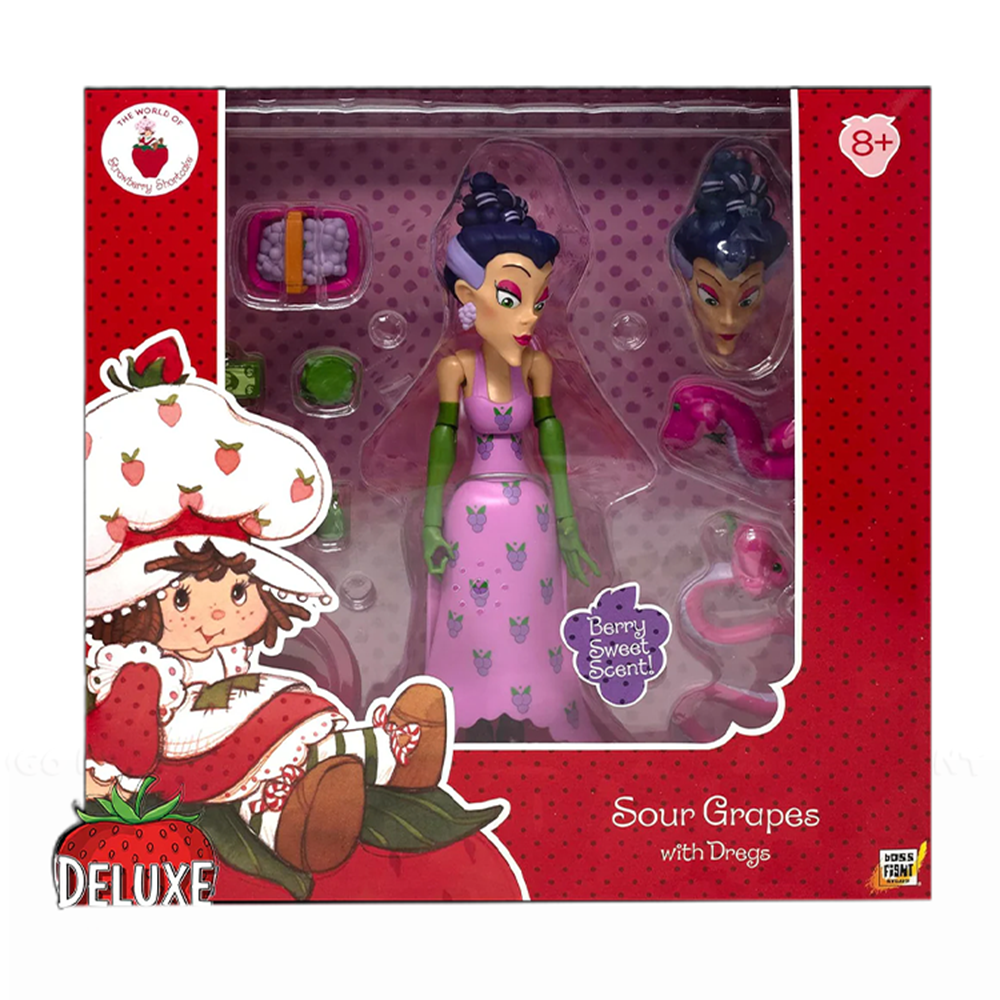 Sour Grapes Strawberry Shortcake DELUXE Villain Action Figure 1:12 by Boss Fight Studio Llc in collector packaging