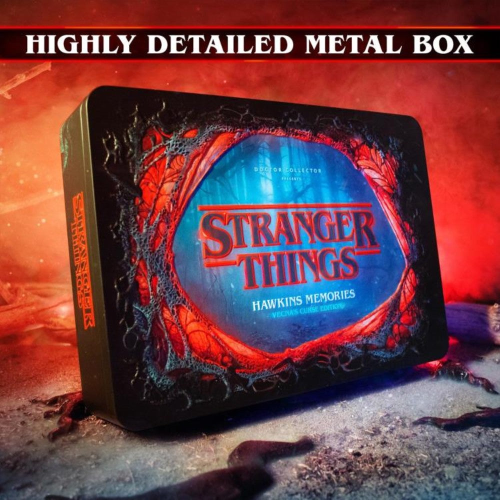 Stranger Things Hawkins Memories (Vecna's Curse Edition) Kit - Over 50 Pieces in detailed metal box by Doctor Collector
