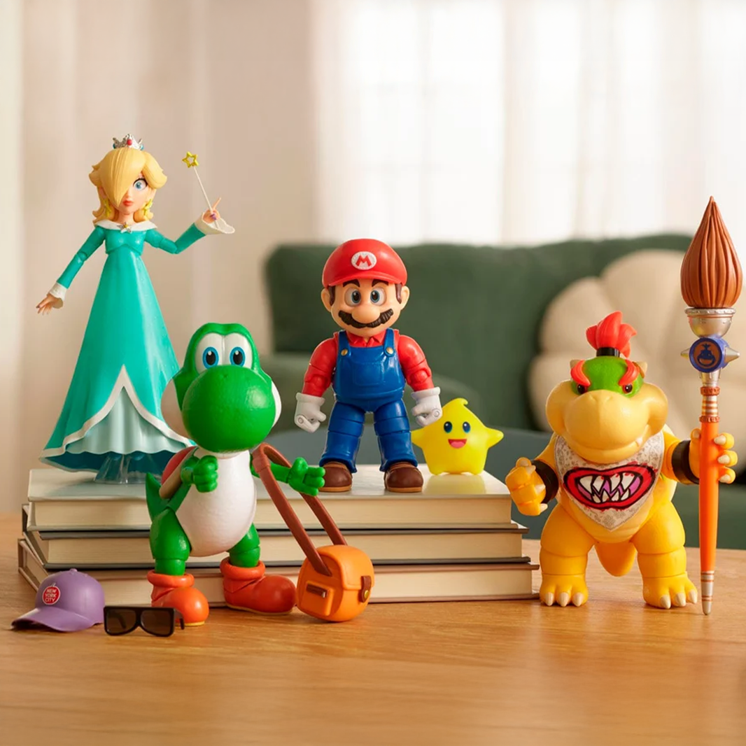 The Super Mario Galaxy Movie 5-Inch Scale Set of 4 Action Figures