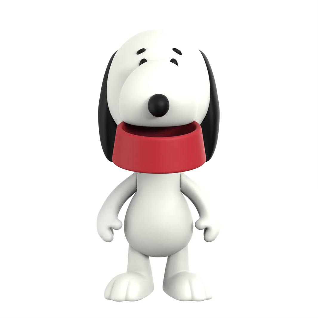 Snoopy Suppertime Peanuts ReAction Wave 09 Action Figure Super7 new in box collectible from Super7 featuring Peanuts character