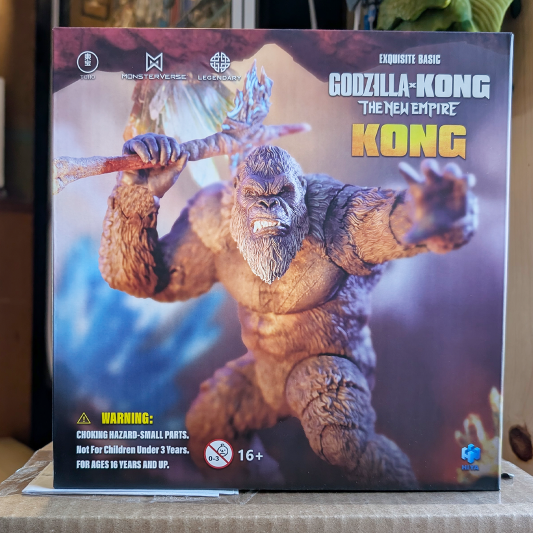 Kong Godzilla v. Kong The New Empire Hiya Toys Exquisite Basic Action Figure Scale 6-Inch Action Figure by Exquisite in dynamic pose