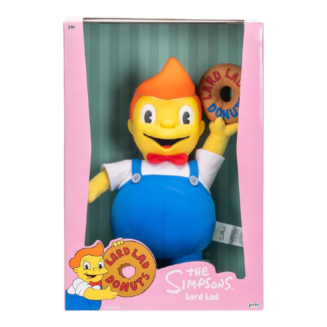 Lard Lad The Simpsons Treehouse of Horror 16 Inch Roto Plush Figure Jakks Pacific in box