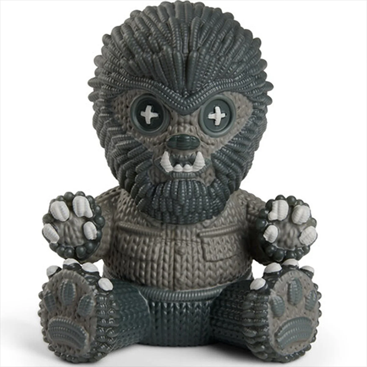Universal Monsters The Wolf Man #247 vinyl figure with knit texture seated pose by Handmade by Robots