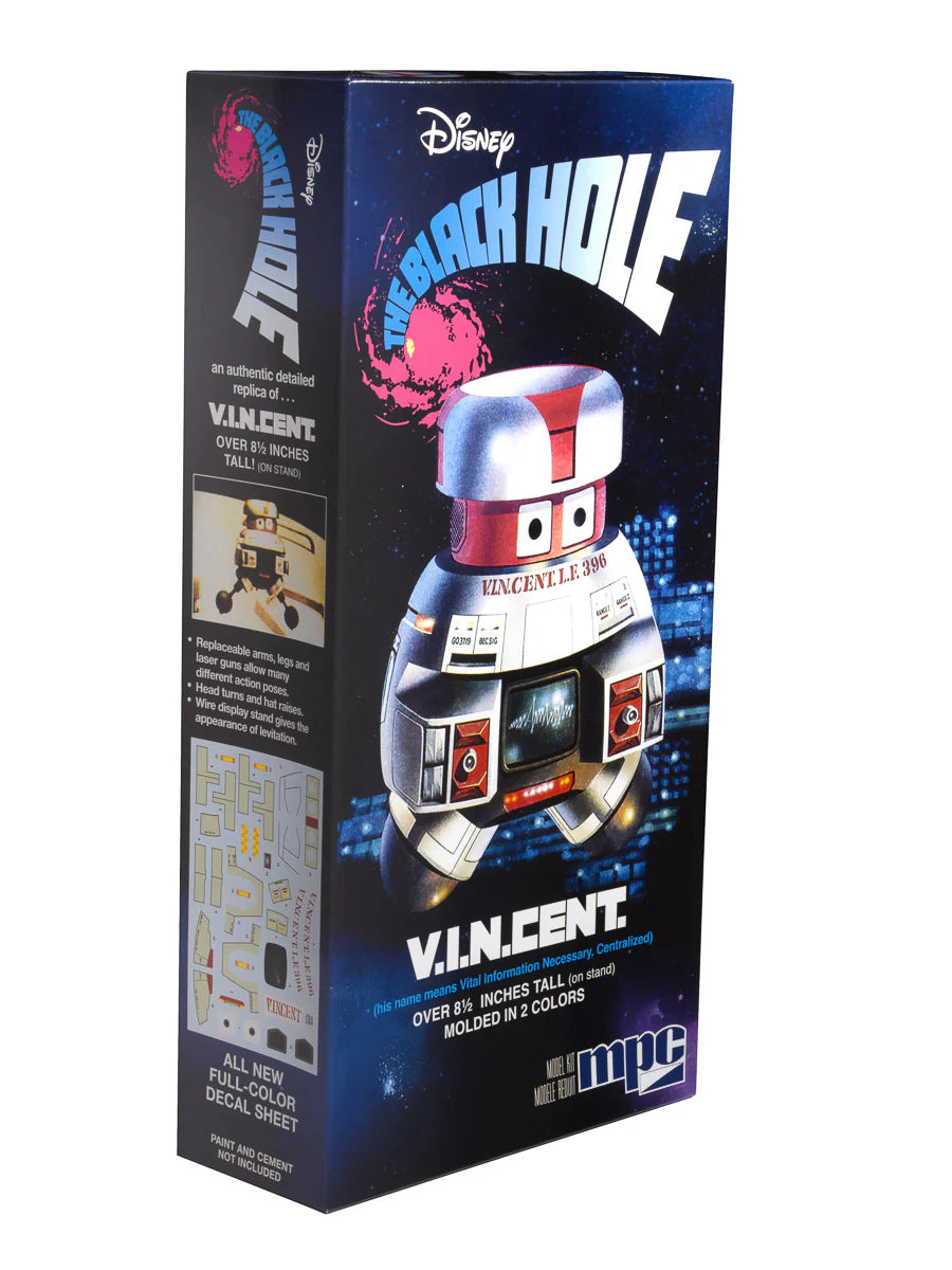 The Black Hole V.I.N.CENT. Robot 1:6 Scale Model Kit new in box by Round 2 collectible kit with decals