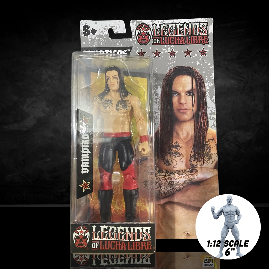Vampiro Legends of Lucha Libre Fanaticos 6" Action Figure – Classic 90s Era (1:12 Scale) by Boss Fight Studio Llc new in box