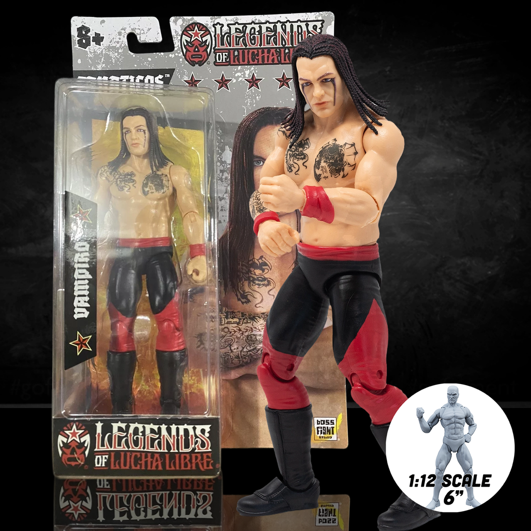 Vampiro Legends of Lucha Libre Fanaticos 6" Action Figure – Classic 90s Era (1:12 Scale) by Boss Fight Studio Llc new in box