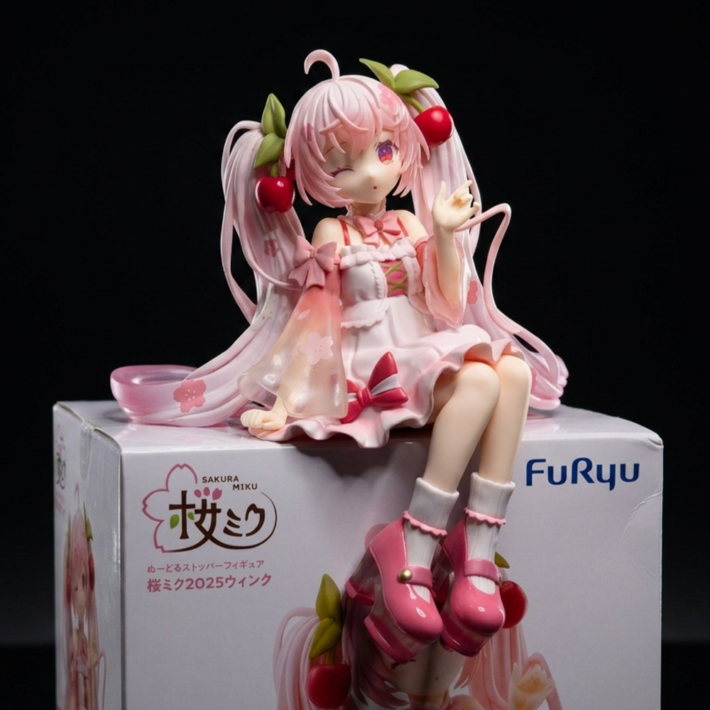 Sakura Miku Noodle Stopper Figure 2025 Wink Version Vocaloid FuRyu by Banpresto, new in box collectible figure