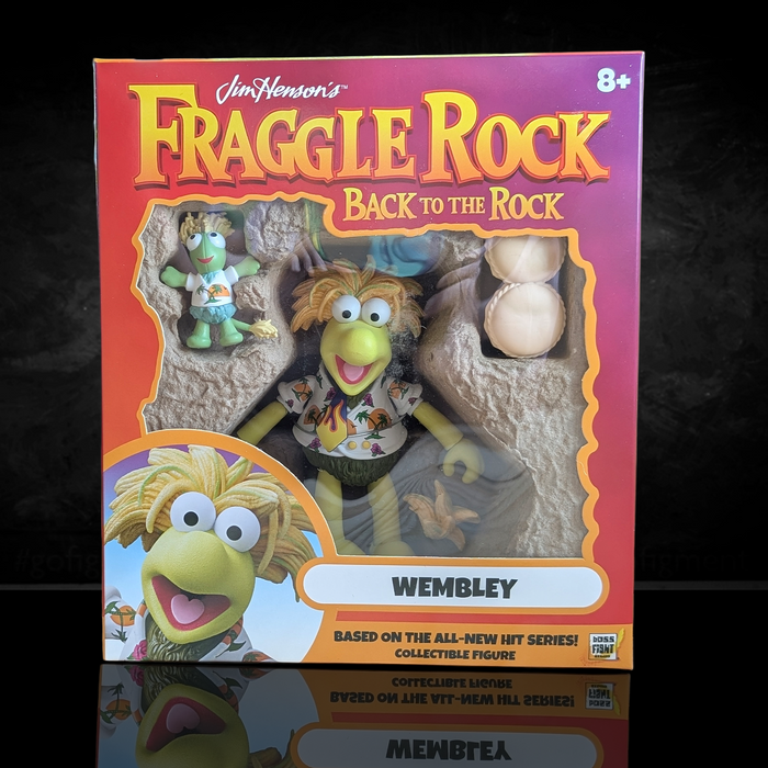 Wembley Fraggle Rock Action Figure Wave 2 Boss Fight Studio GoFigment new in box with detailed packaging collectible