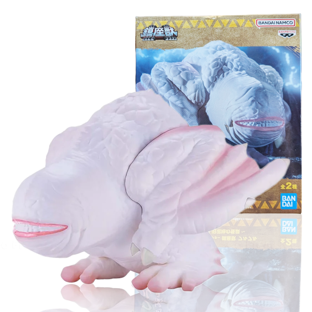 White Khezu Monster Hunter Enshrined Monsters Banpresto Statue by Banpresto in detailed pale design collectible figure