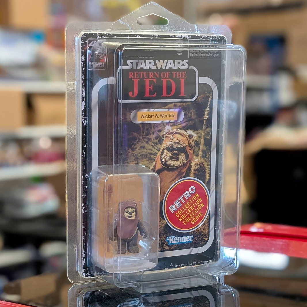 Star Wars Return of the Jedi Wicket W. Warrick Kenner Retro Collection action figure in original packaging