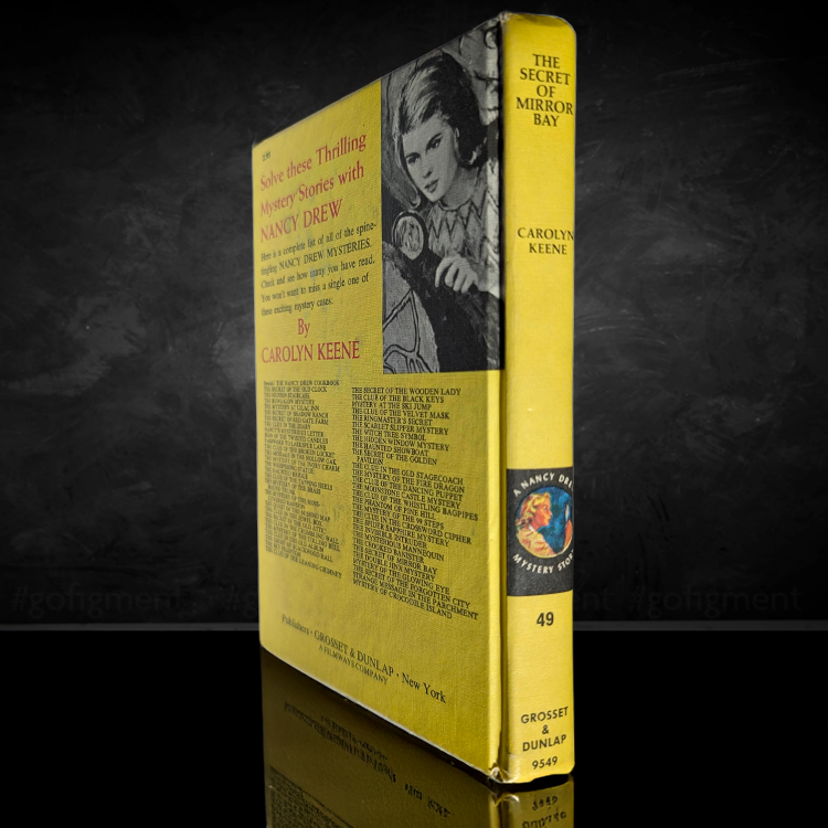 49 The Secret of Mirror Bay Nancy Drew Mystery Books -1972 Yellow Number