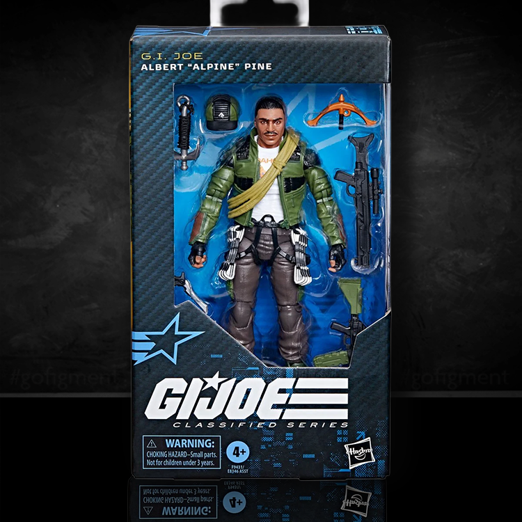 G.I. Joe Classified Series Albert Alpine Pine 6-inch action figure with accessories in Hasbro packaging