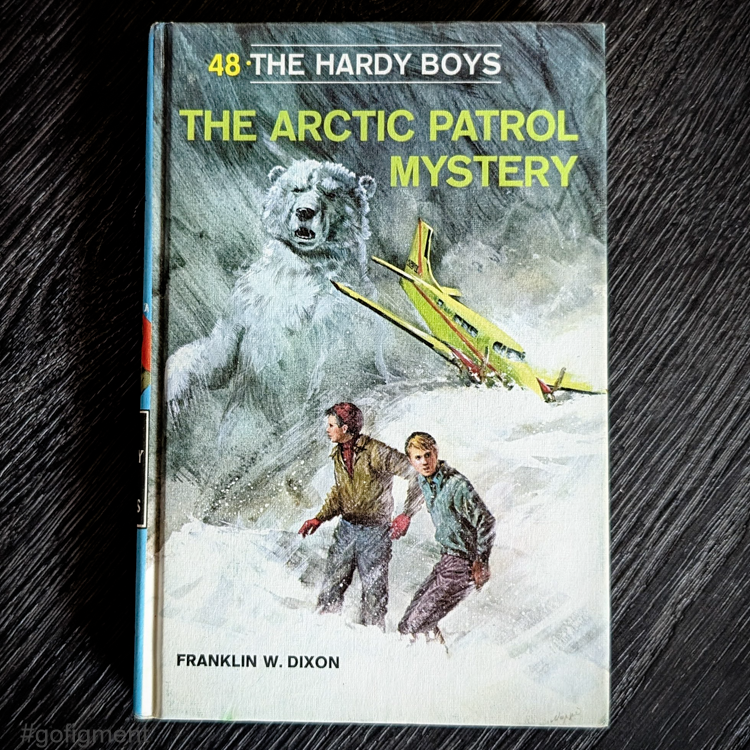 48 The Arctic Patrol Mystery (1969-Yellow Number): Hardy Boys Book Blue-Back image 0
