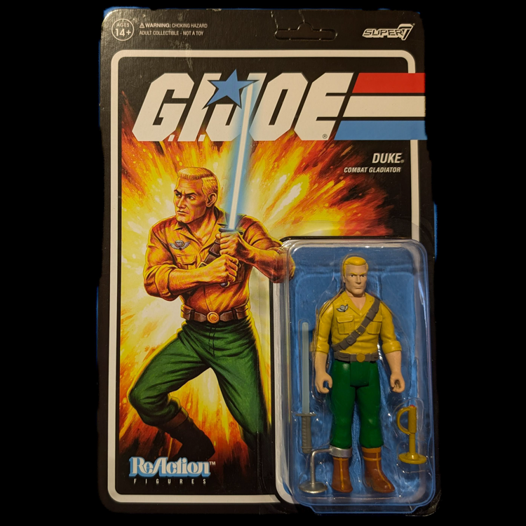 GI Joe Duke Combat Gladiator with Saber Action Figure 3.75" Super7 ReAction image 0