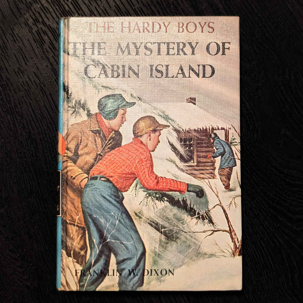 08 The Mystery of Cabin Island (1966): Vintage Hardy Boys Book Blue-Back image 0