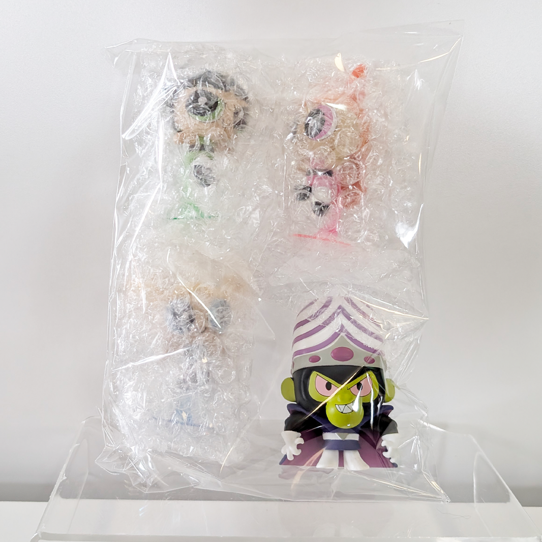 Funko Cartoon Network 2.5-inch Go Figment mystery mini-figures with Mojo Jojo and other characters packaged in bubble wrap