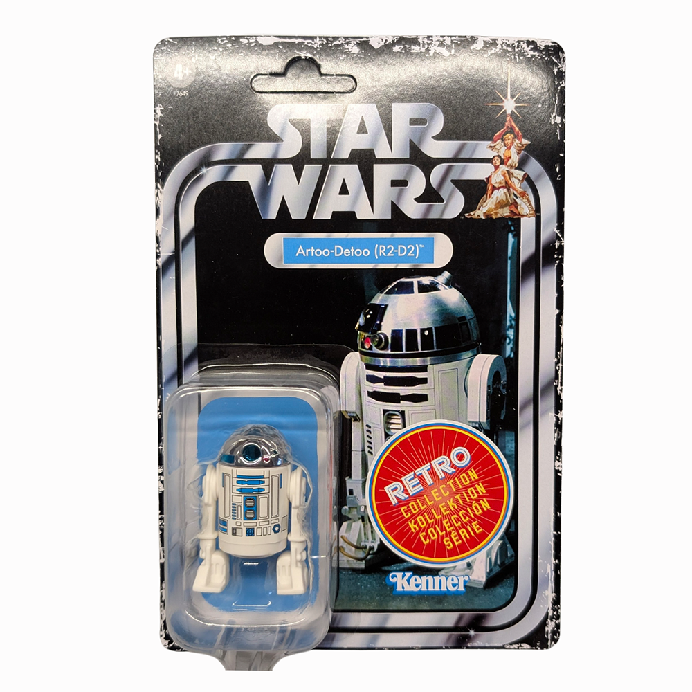 R2-D2 Star Wars Retro Collection Action Figure in case ANH by Kenner packaged collectible