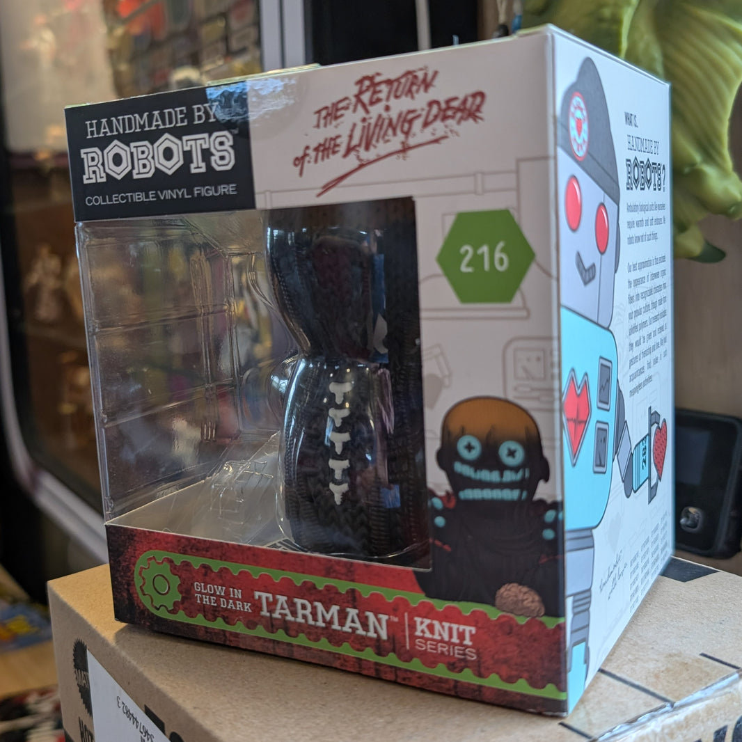 Tarman "Glow" Return of the Living Dead Vinyl Figure Handmade by Robots in box with knit series design detail