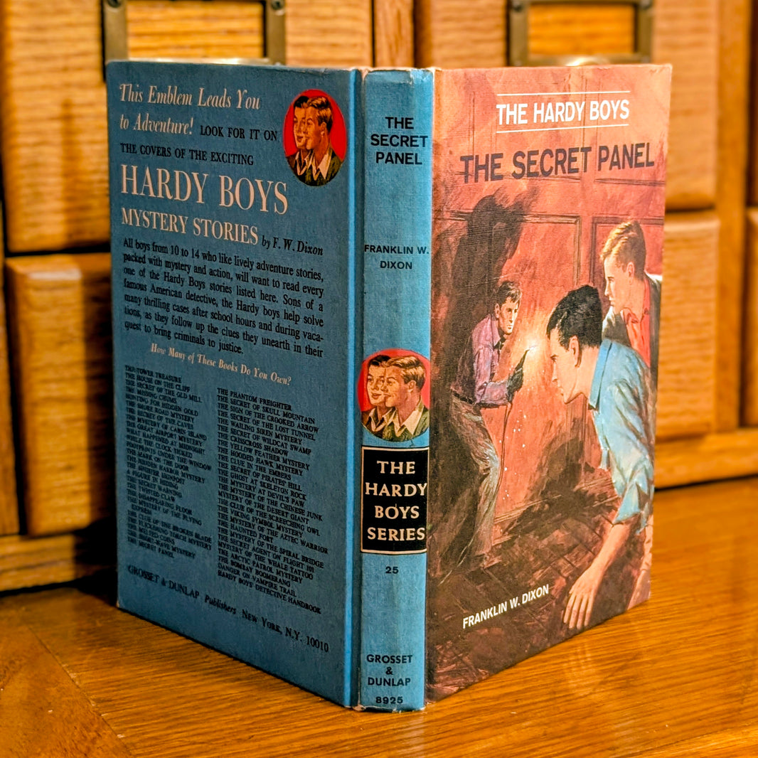 Vintage Hardy Boys book The Secret Panel by Franklin W. Dixon, published by Grosset & Dunlap, Inc.