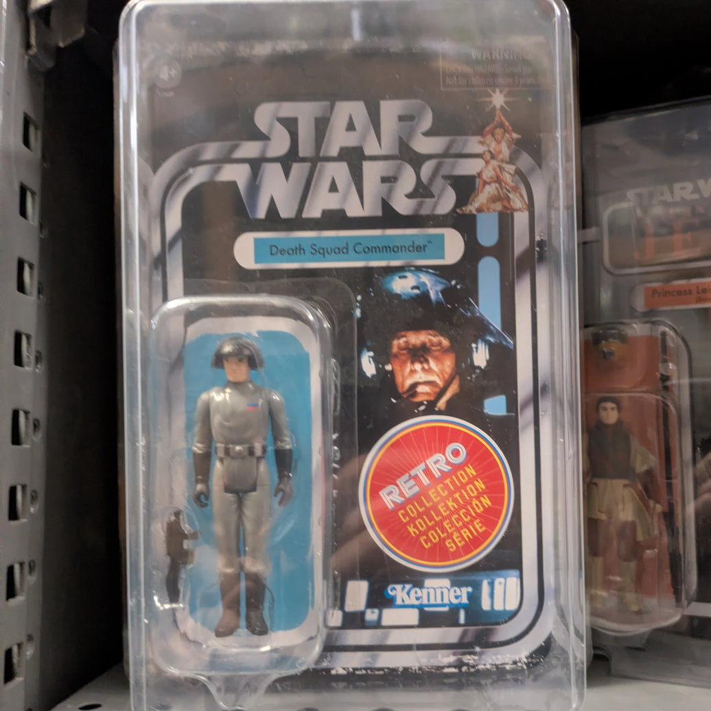 Death Squad Commander Star Wars Retro Collection Action Figure in case ANH by Kenner, new in box 3.75-inch collectible