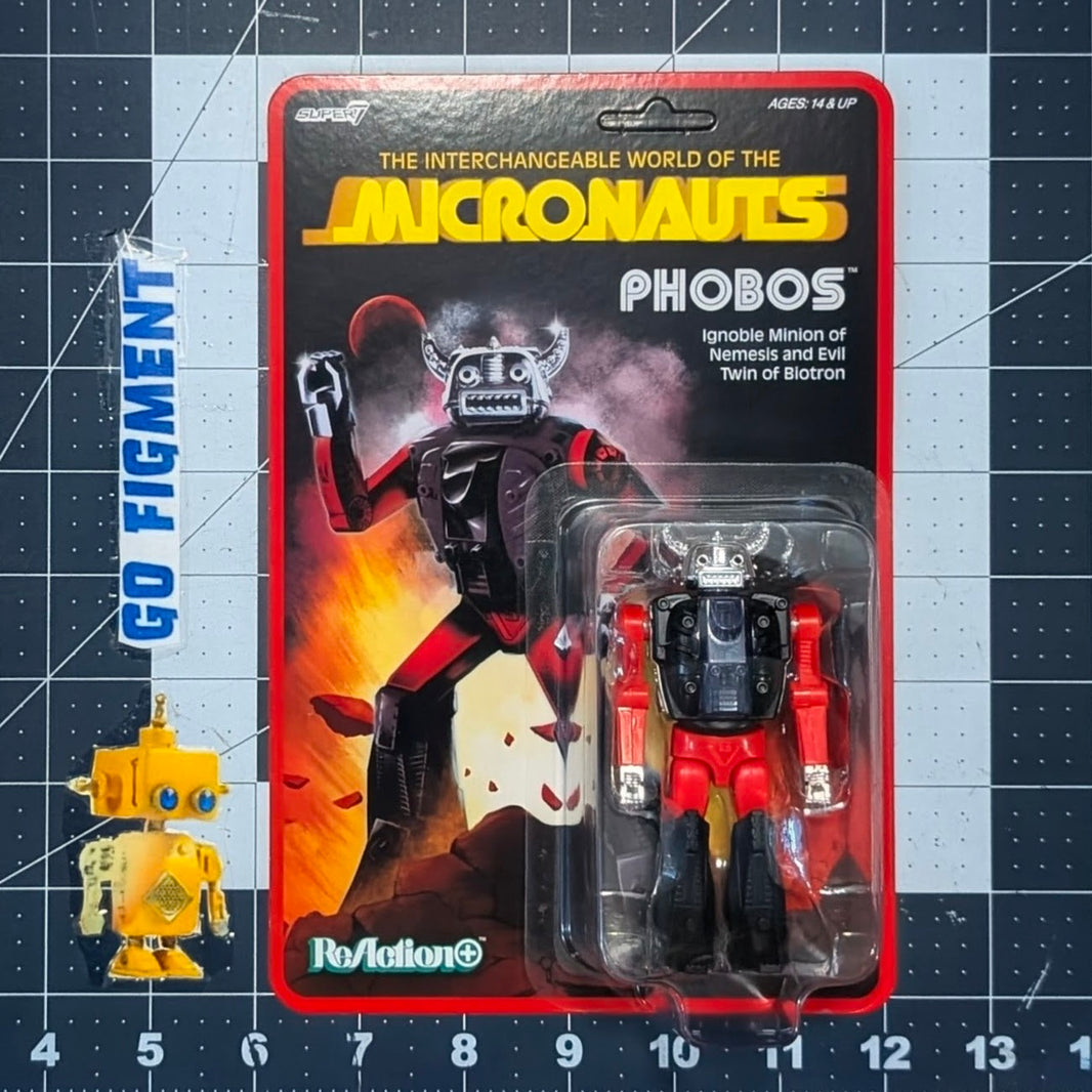 Phobos Micronauts Super7 ReAction+ Action Figure 12 Points of Articulation new in box collectible by Super7