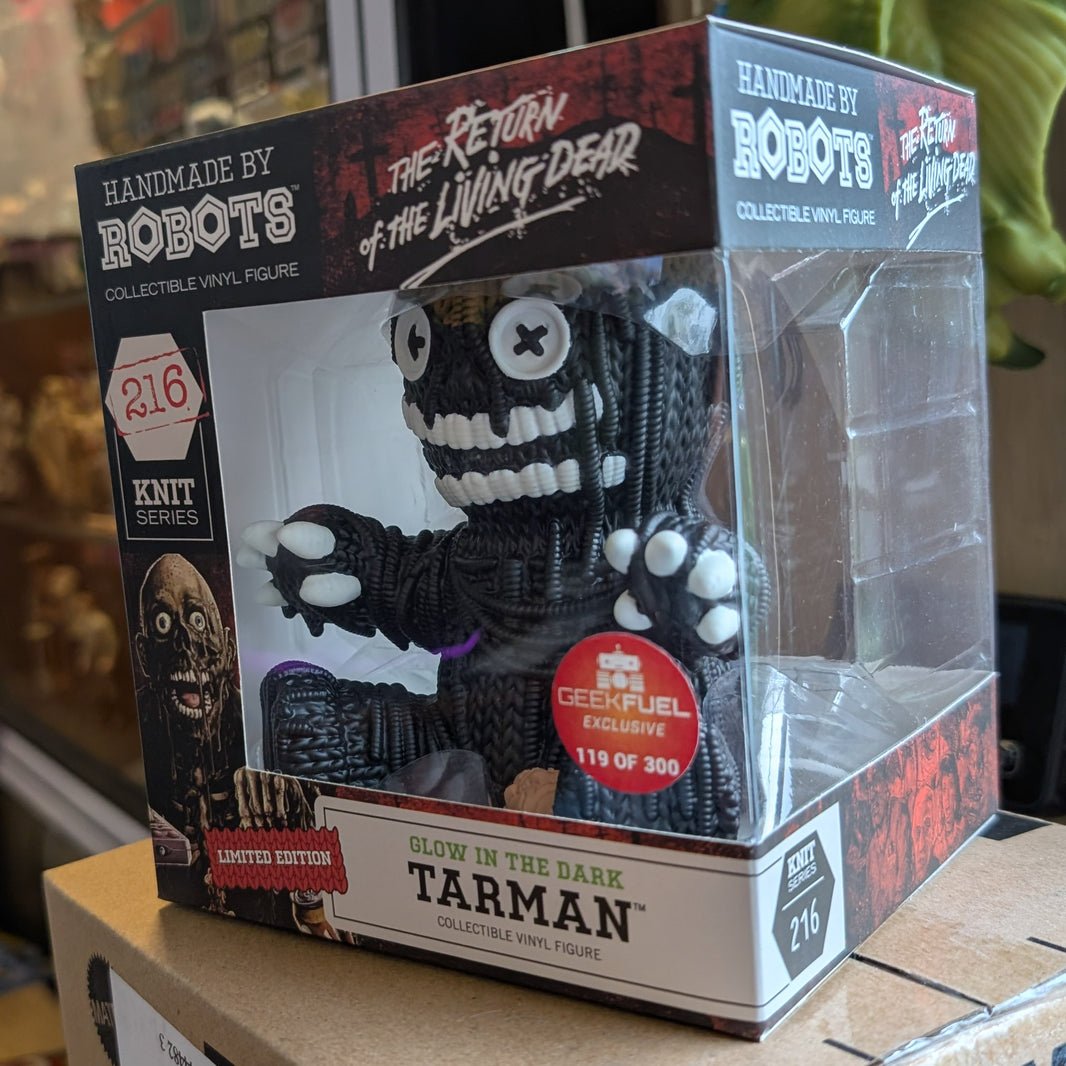 Tarman "Glow" Return of the Living Dead Vinyl Figure Handmade by Robots in knit style, new in box collectible figure