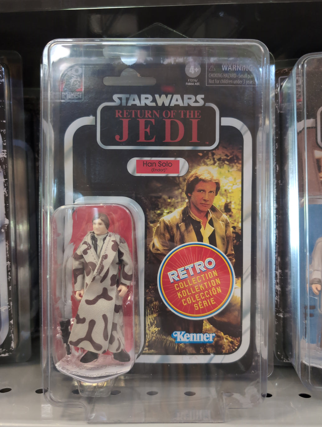 Han Solo (Endor) Star Wars Retro Collection Action Figure 1:18 Scale ROTJ by Kenner, new in box collectible toy