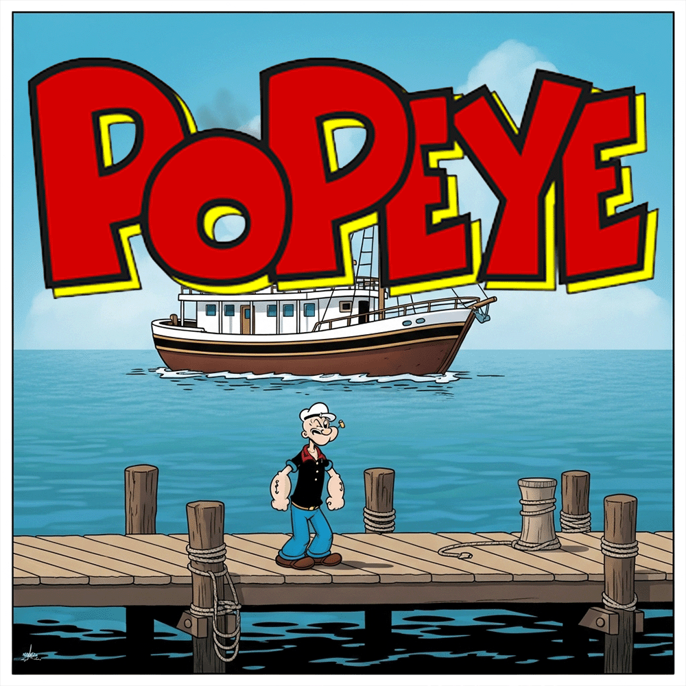 Popeye The Sailor Man 1:12 Scale 6" Action Figures