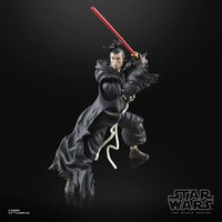 Hasbro Star Wars Black Series The Ronin 6-inch action figure in dynamic pose with red lightsaber on black background