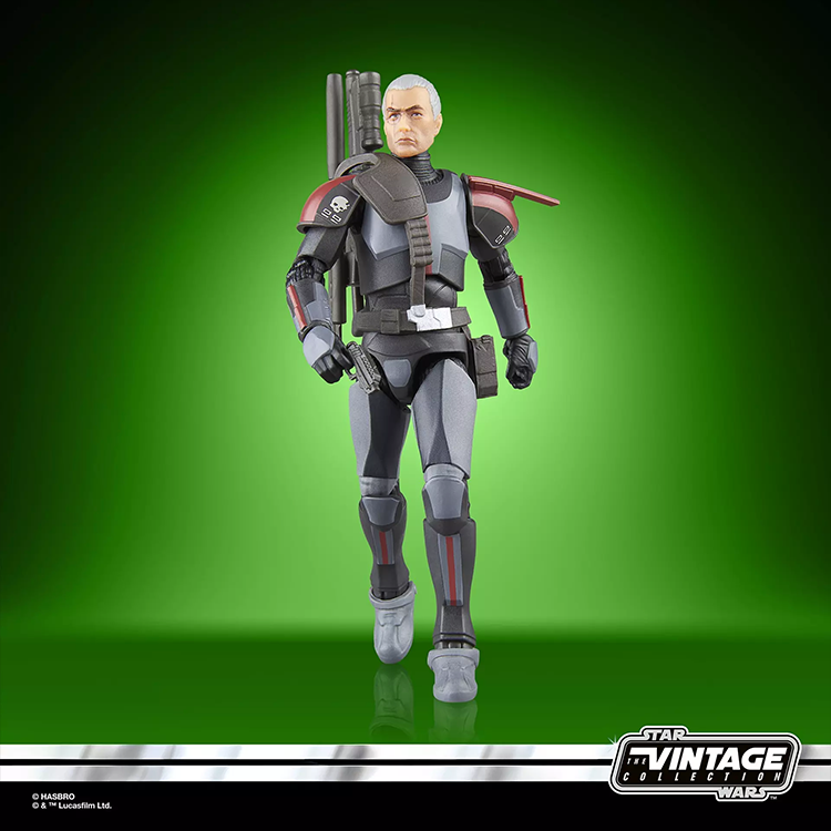 Star Wars Vintage Collection Crosshair action figure by Kenner with detailed armor and sniper gear on green background